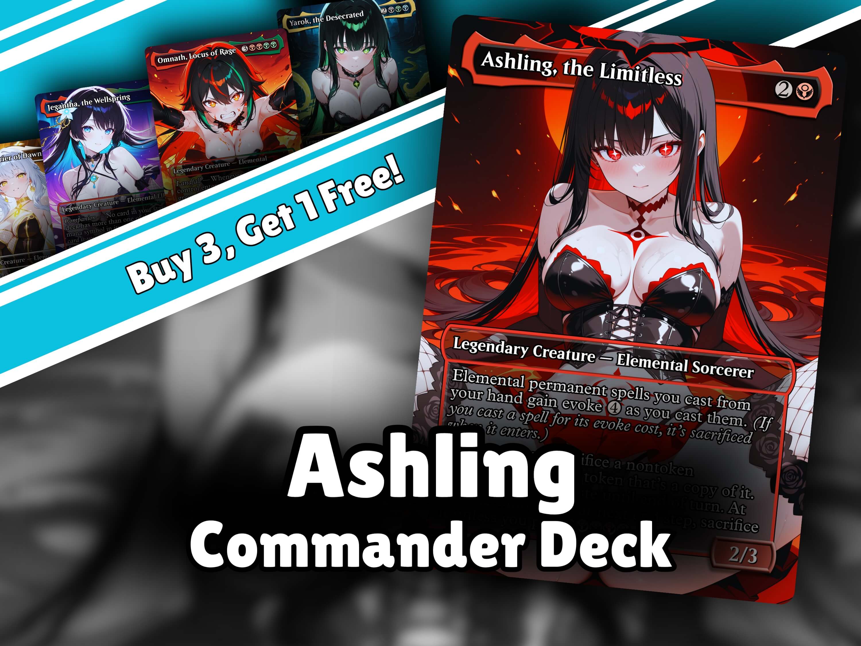 Ashling Elementals MTG Proxy Commander Deck