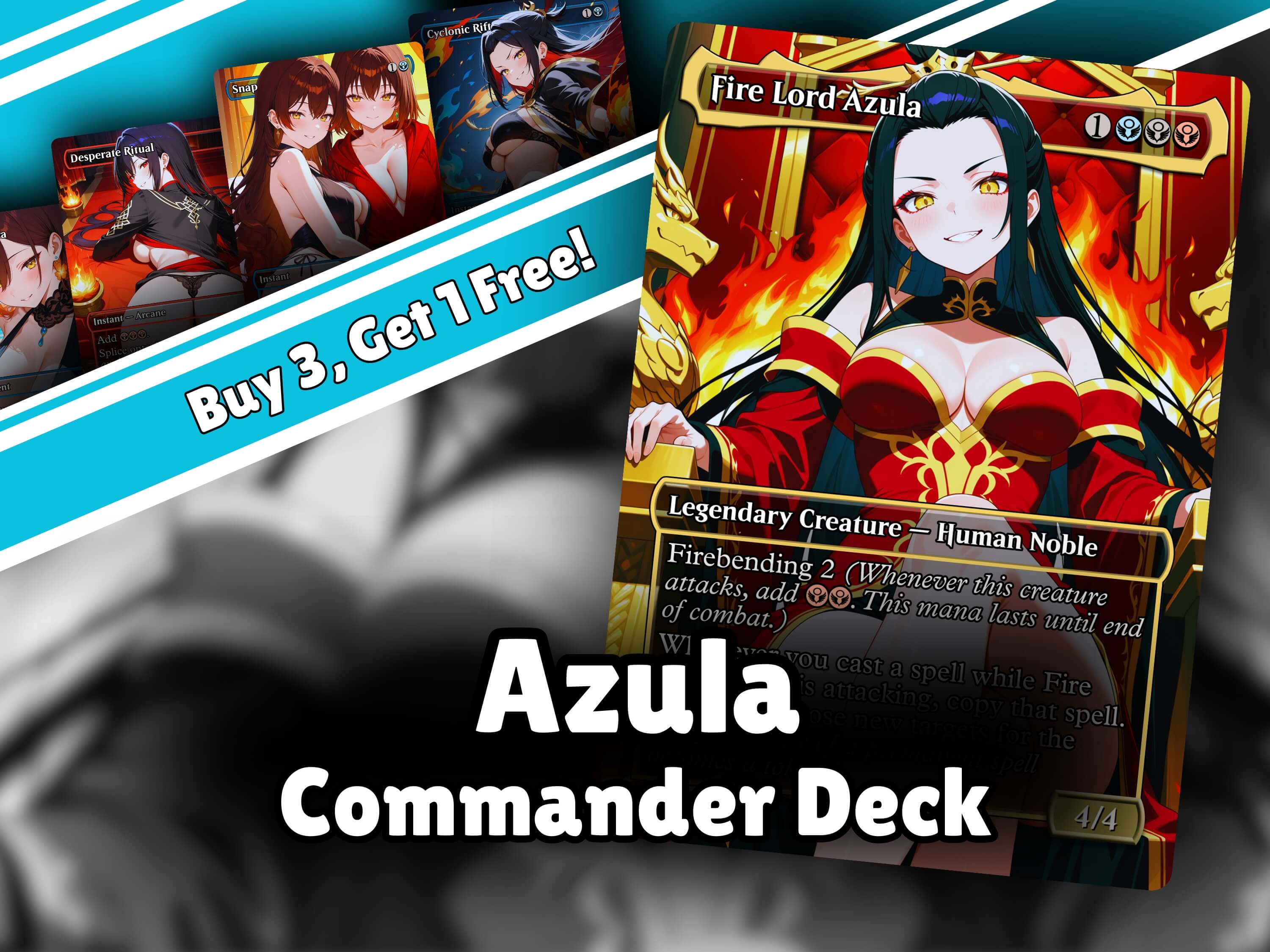 Azula Spellslinger MTG Proxy Commander Deck