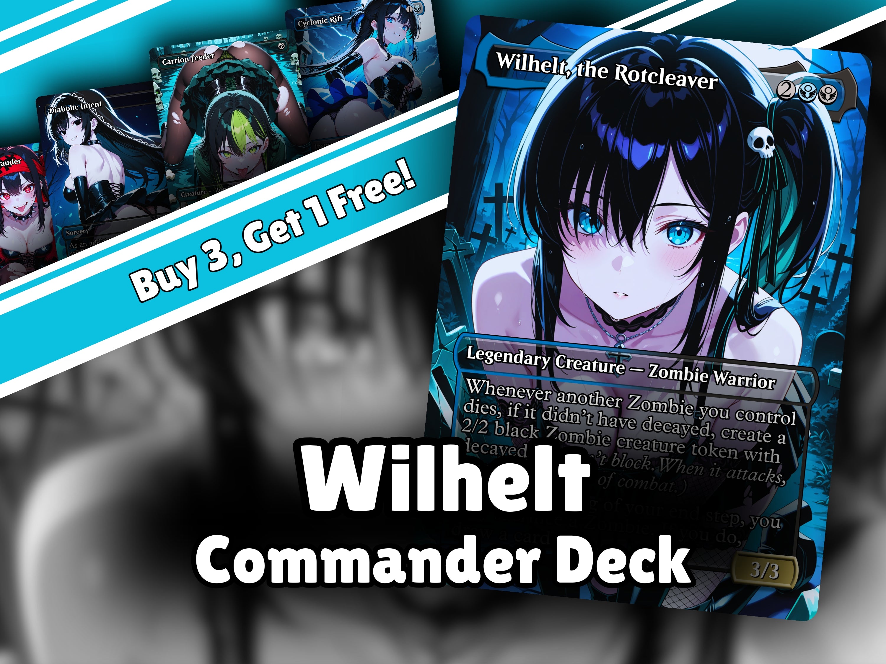 Wilhelt Zombies MTG Proxy Commander Deck