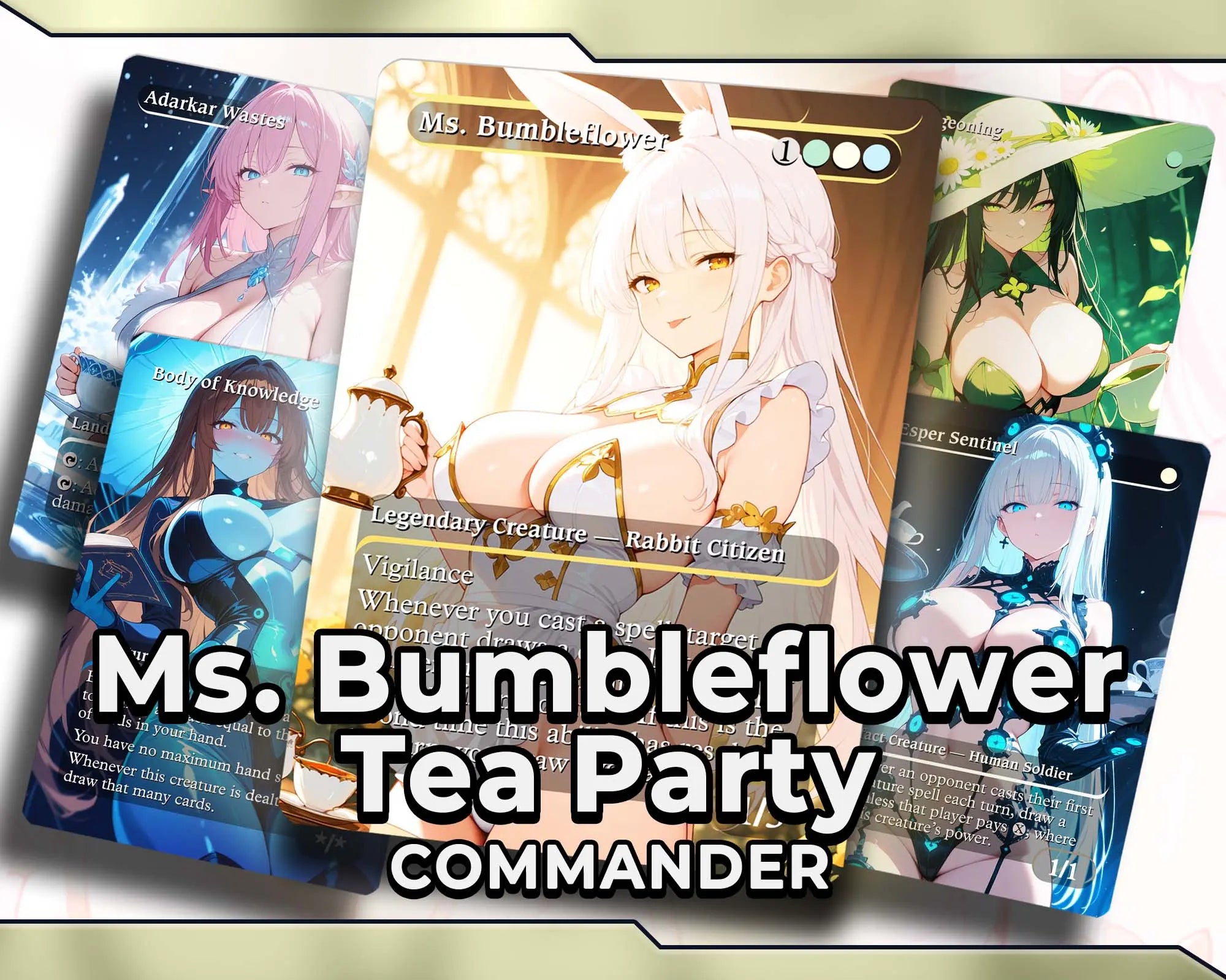 Ms. Bumbleflower Group Hug MTG Proxy Commander Deck HoloHeavenProxy