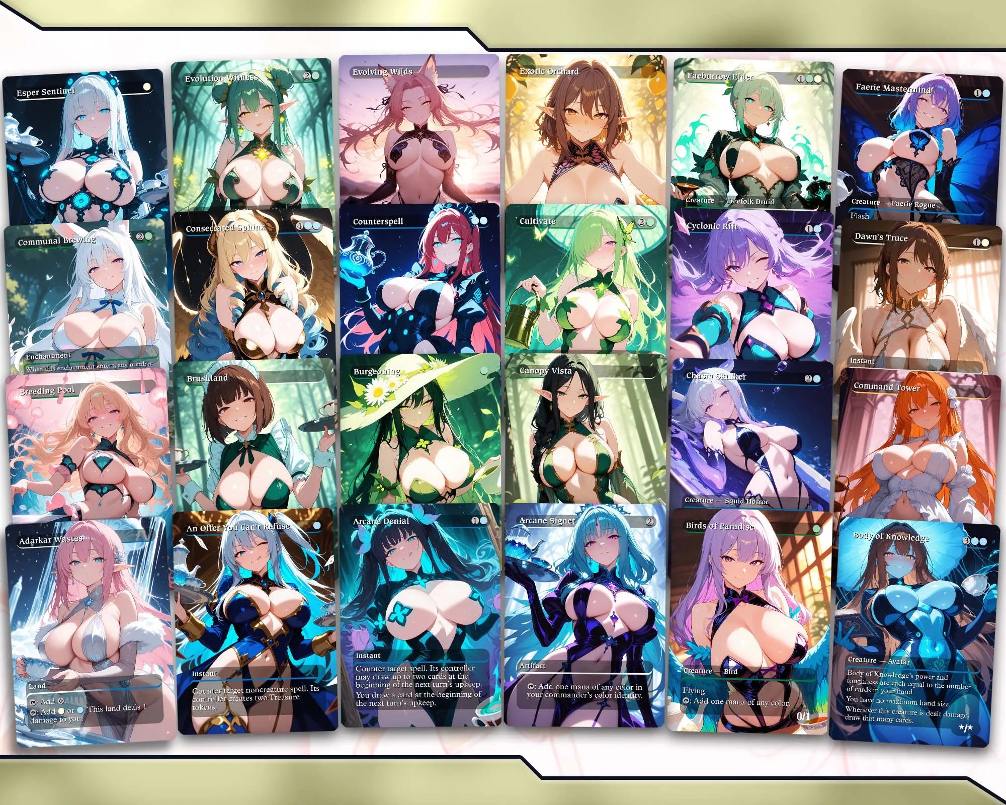 Ms. Bumbleflower Group Hug MTG Proxy Commander Deck HoloHeavenProxy