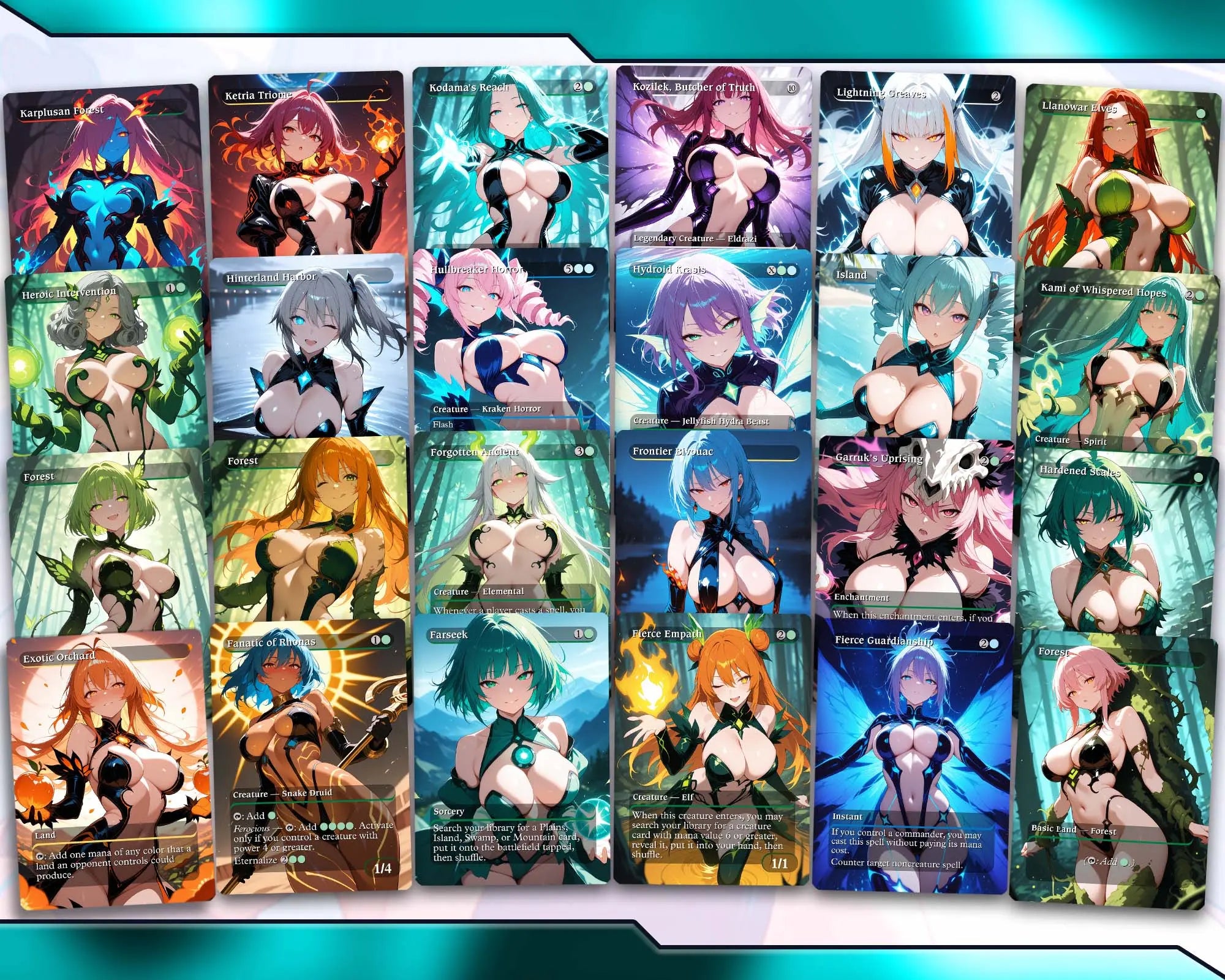 Animar +1/+1 Counters MTG Proxy Commander Deck AngelProxy