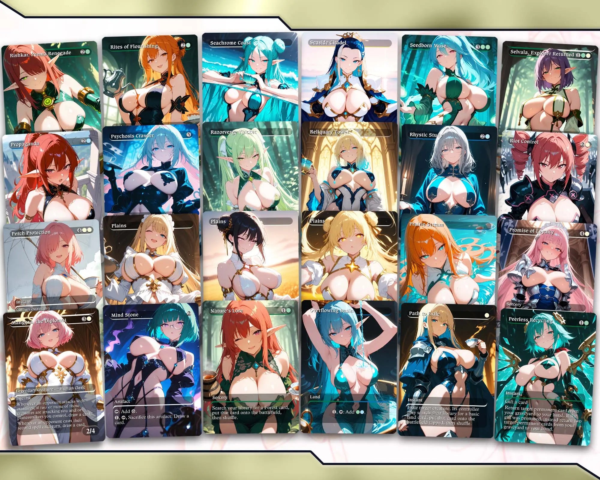 Ms. Bumbleflower Group Hug MTG Proxy Commander Deck HoloHeavenProxy