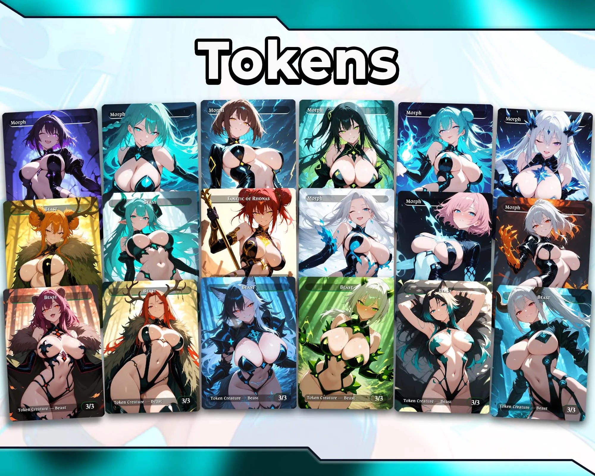 Animar +1/+1 Counters MTG Proxy Commander Deck AngelProxy