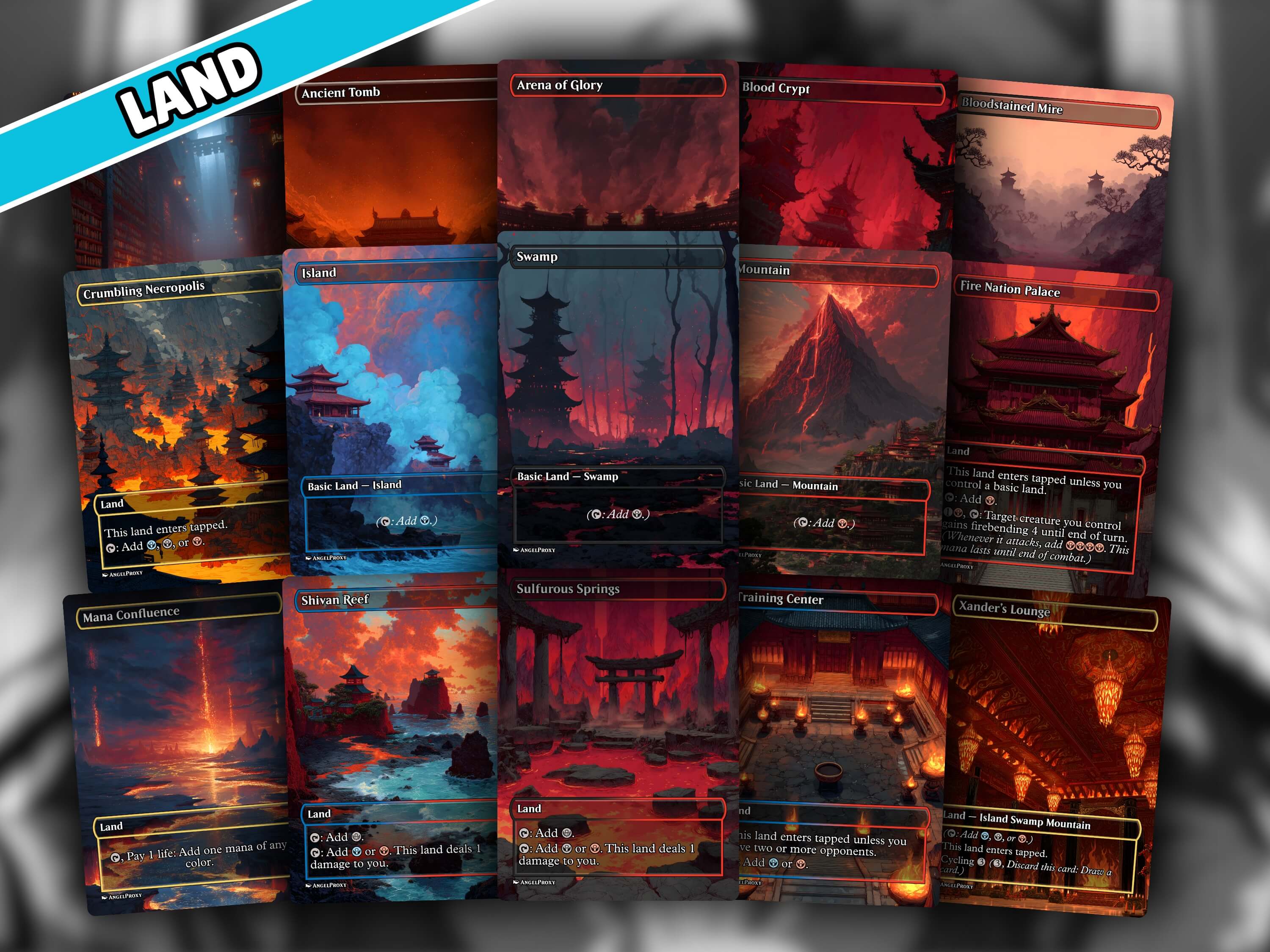 Azula Spellslinger MTG Proxy Commander Deck