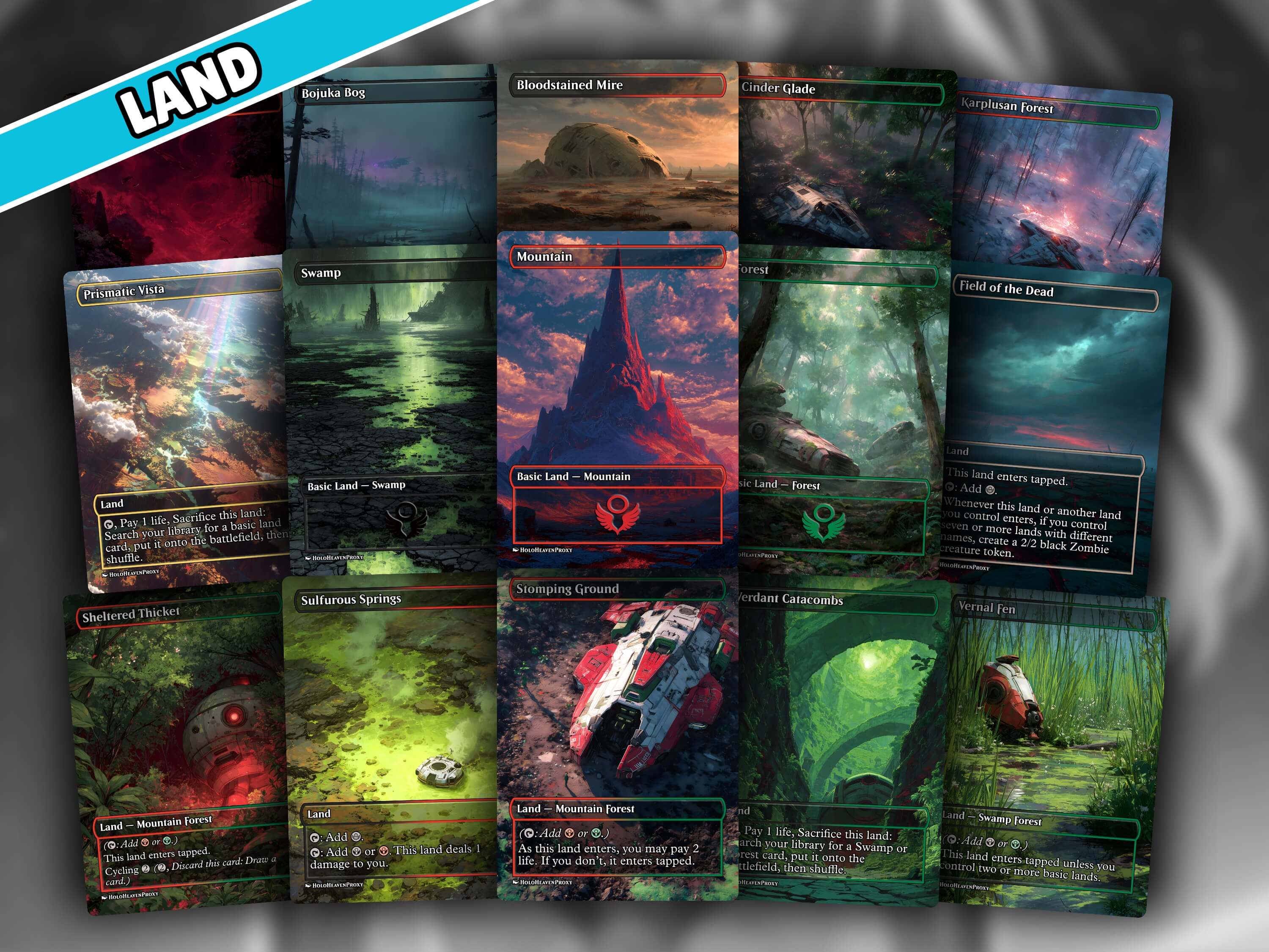 Hearthhull Lands Matter MTG Proxy Commander Deck
