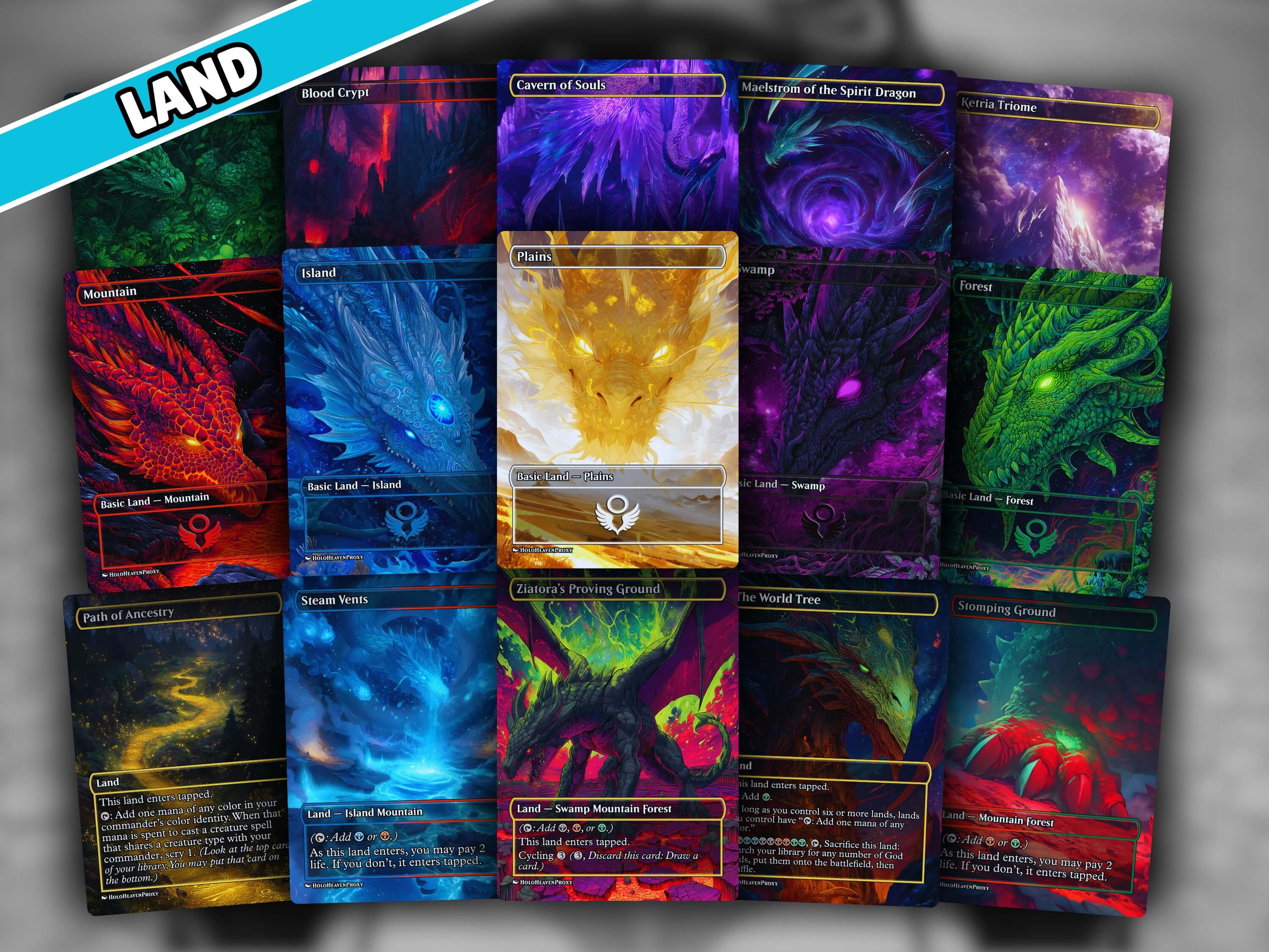 The Ur Dragon Tribal MTG Proxy Commander Deck