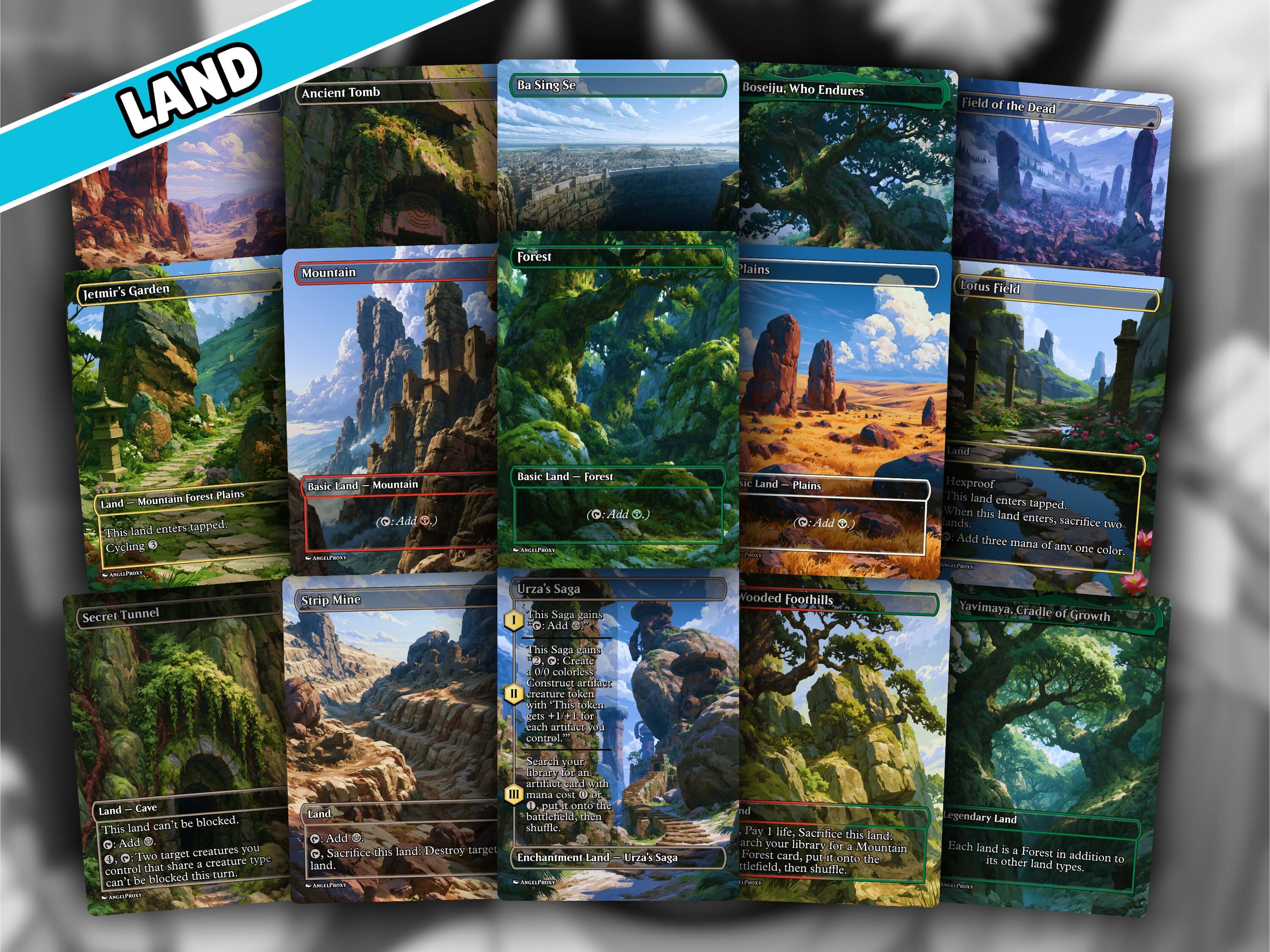 Toph Lands Matter MTG Proxy Commander Deck