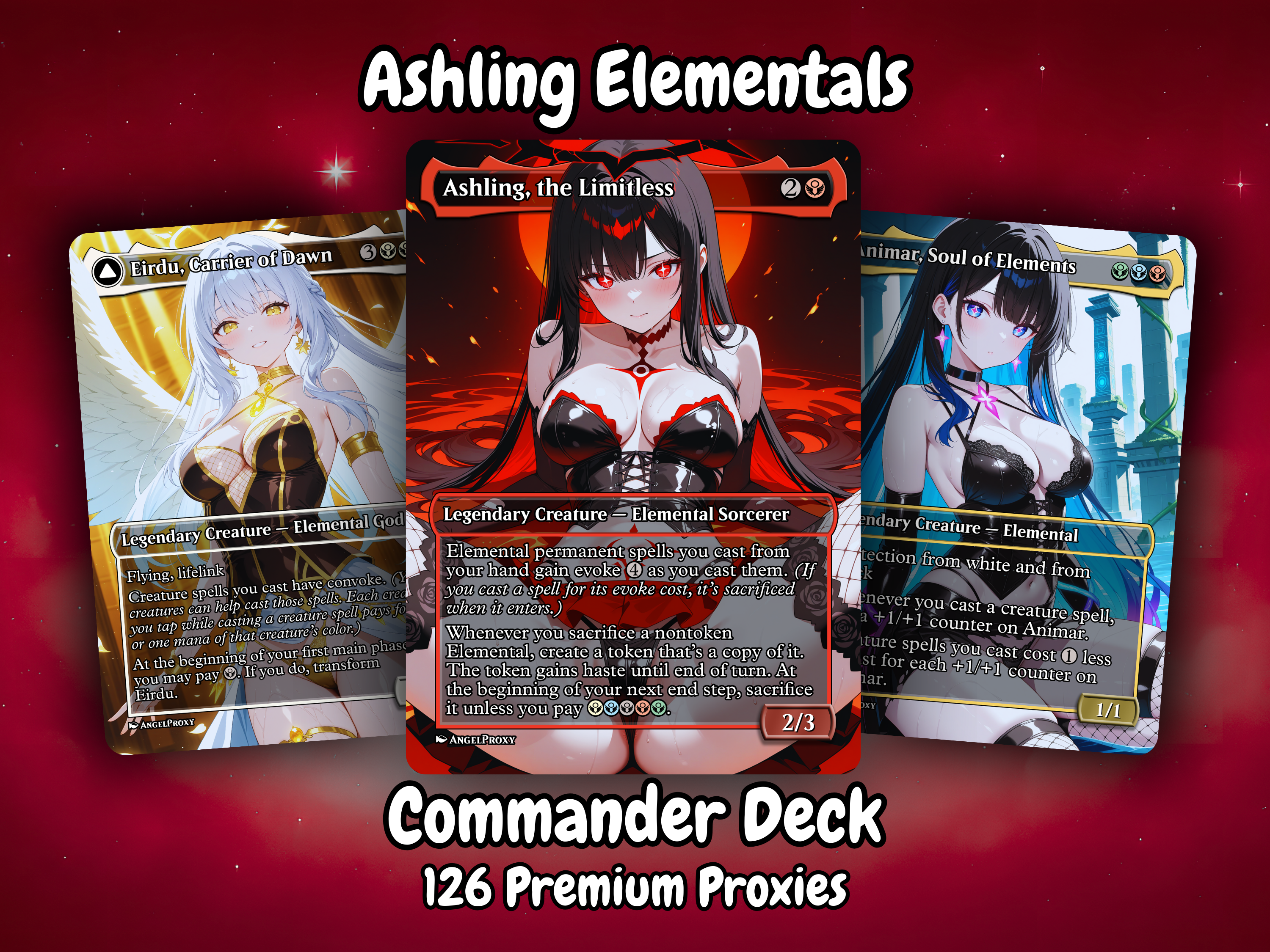 Ashling Elementals MTG Proxy Commander Deck
