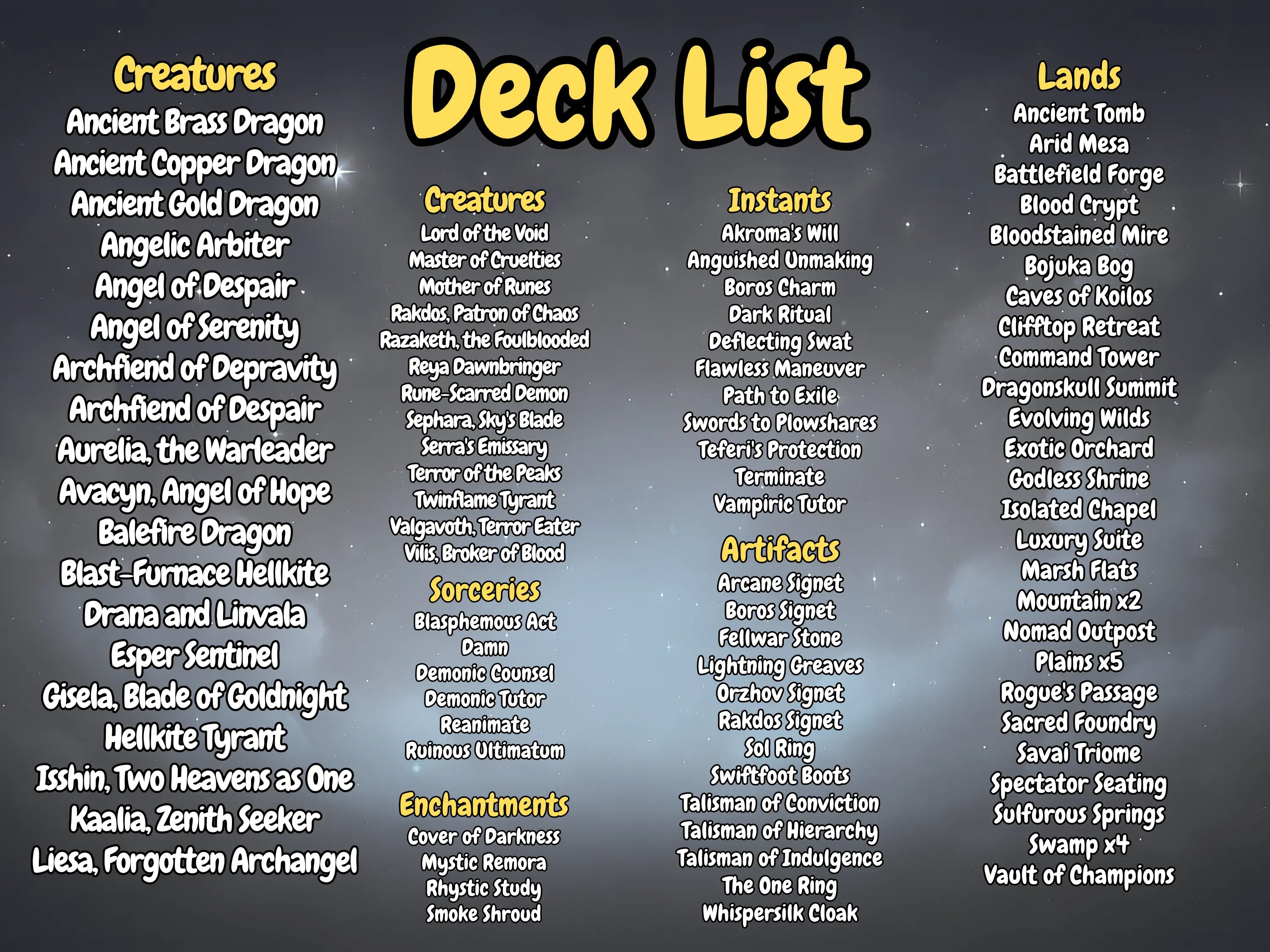 Kaalia Flyers MTG Proxy Commander Deck AngelProxy