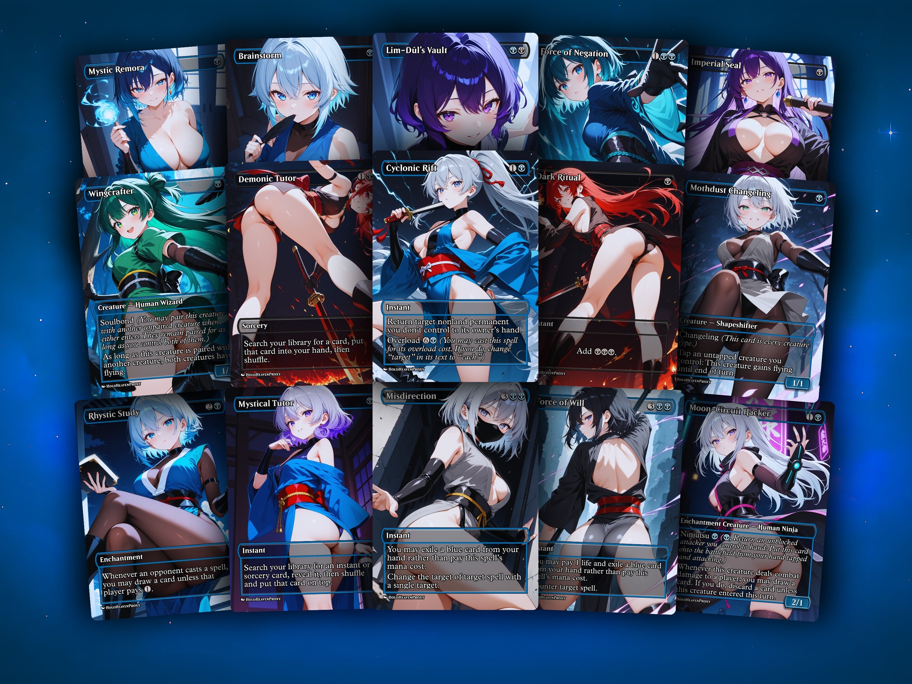 Yuriko Ninja Tribal MTG Proxy Commander Deck