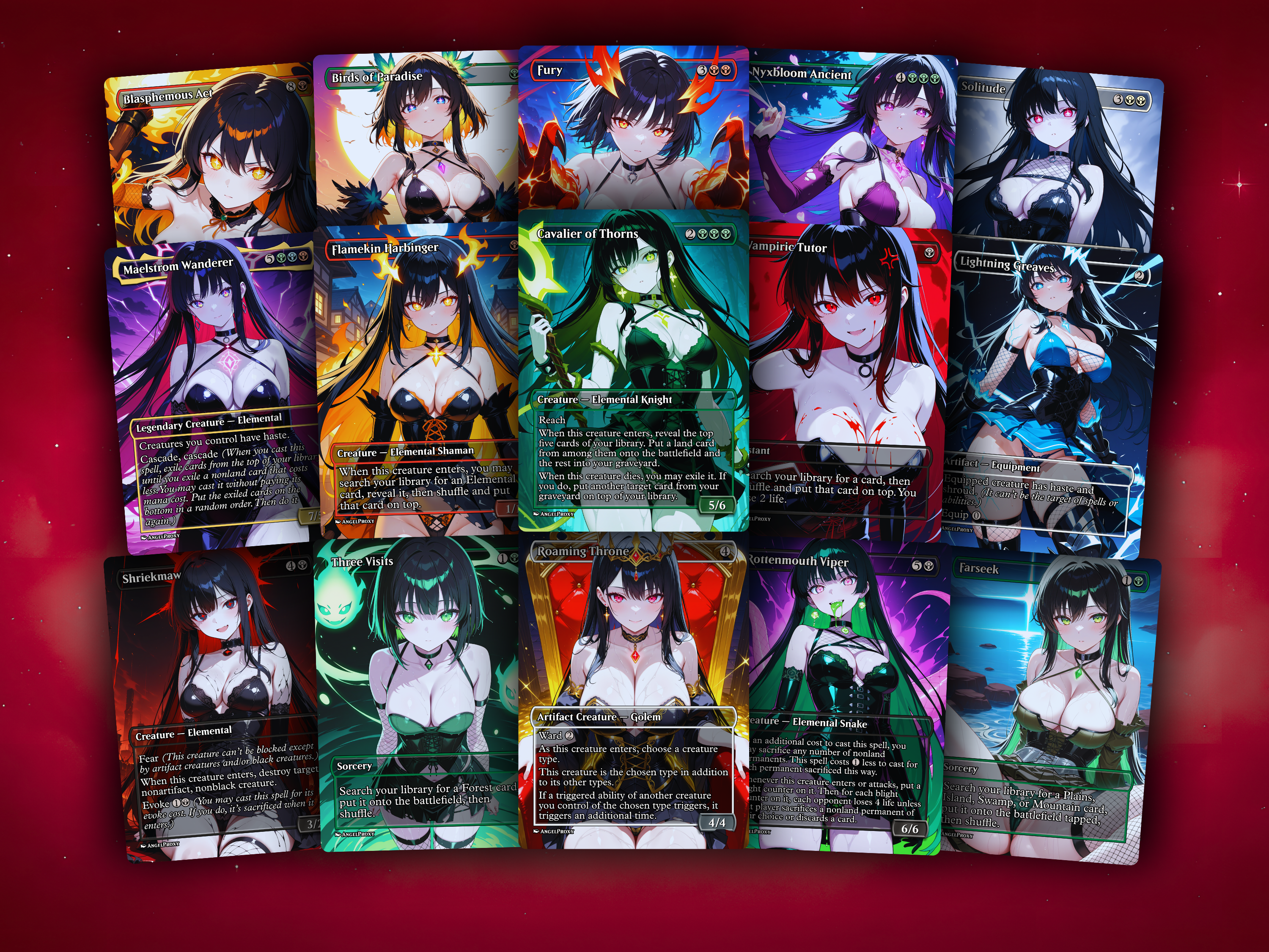 Ashling Elementals MTG Proxy Commander Deck