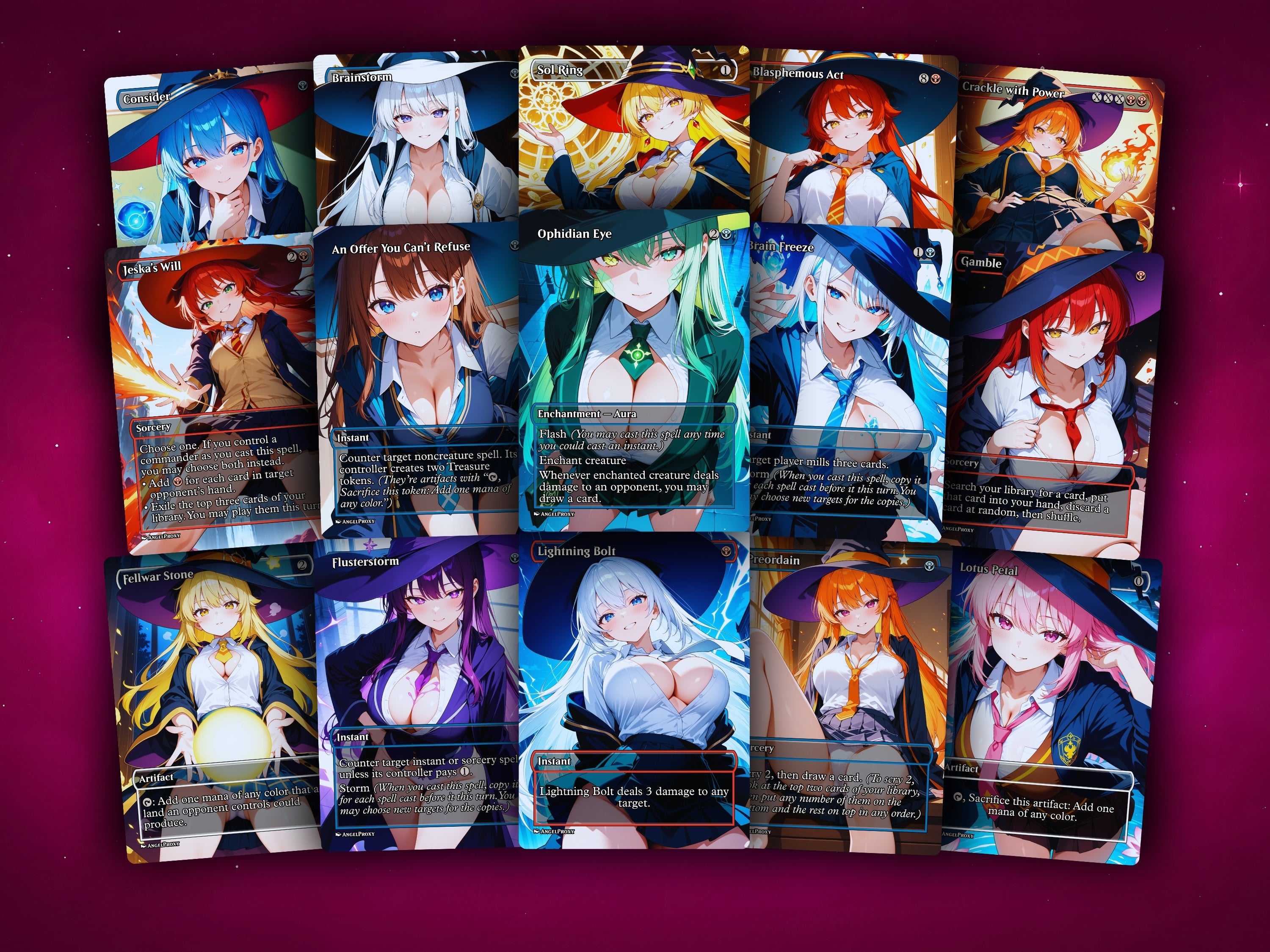 Vivi Ornitier Spellslinger MTG Proxy Commander Deck