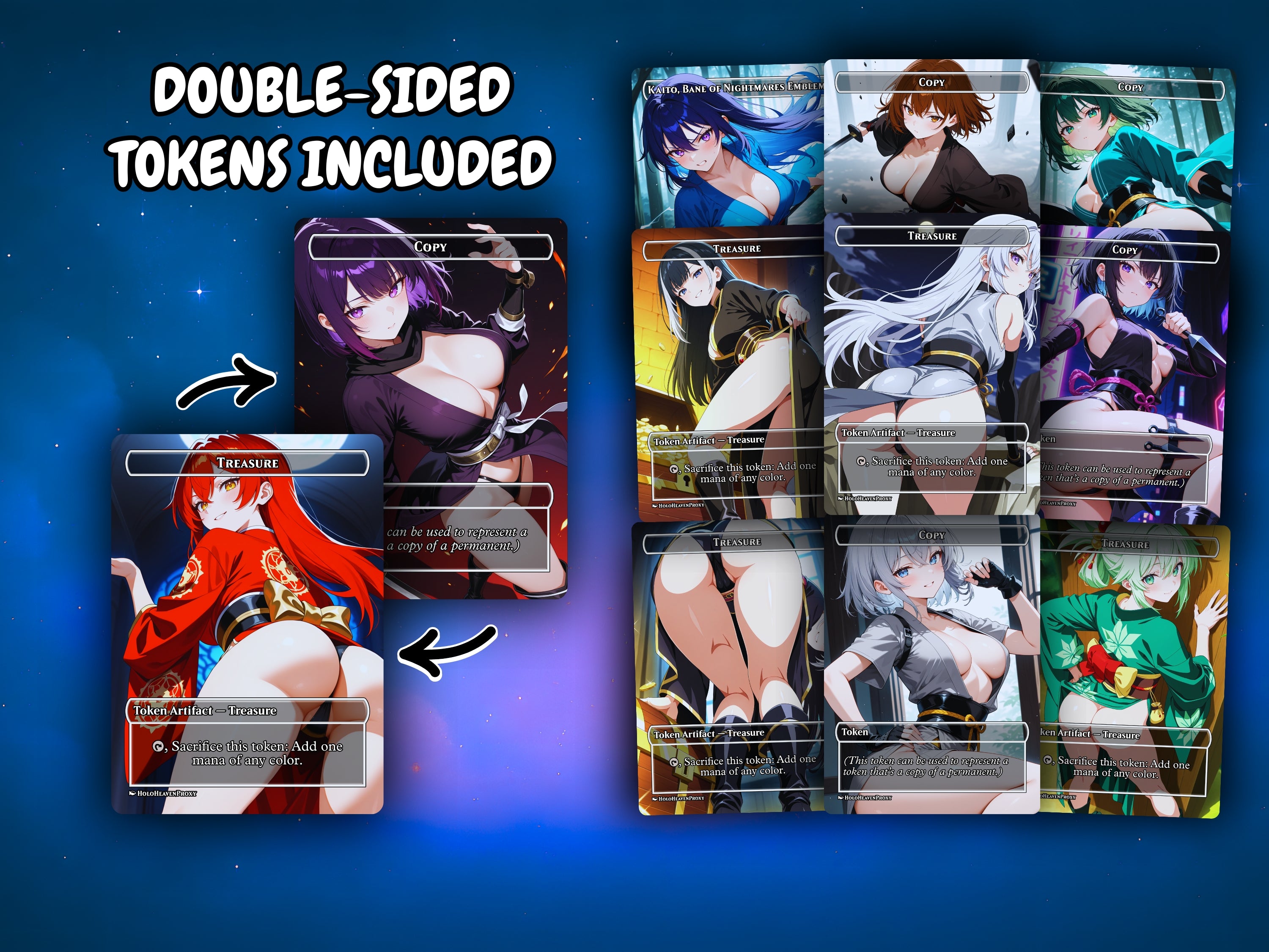 Yuriko Ninja Tribal MTG Proxy Commander Deck