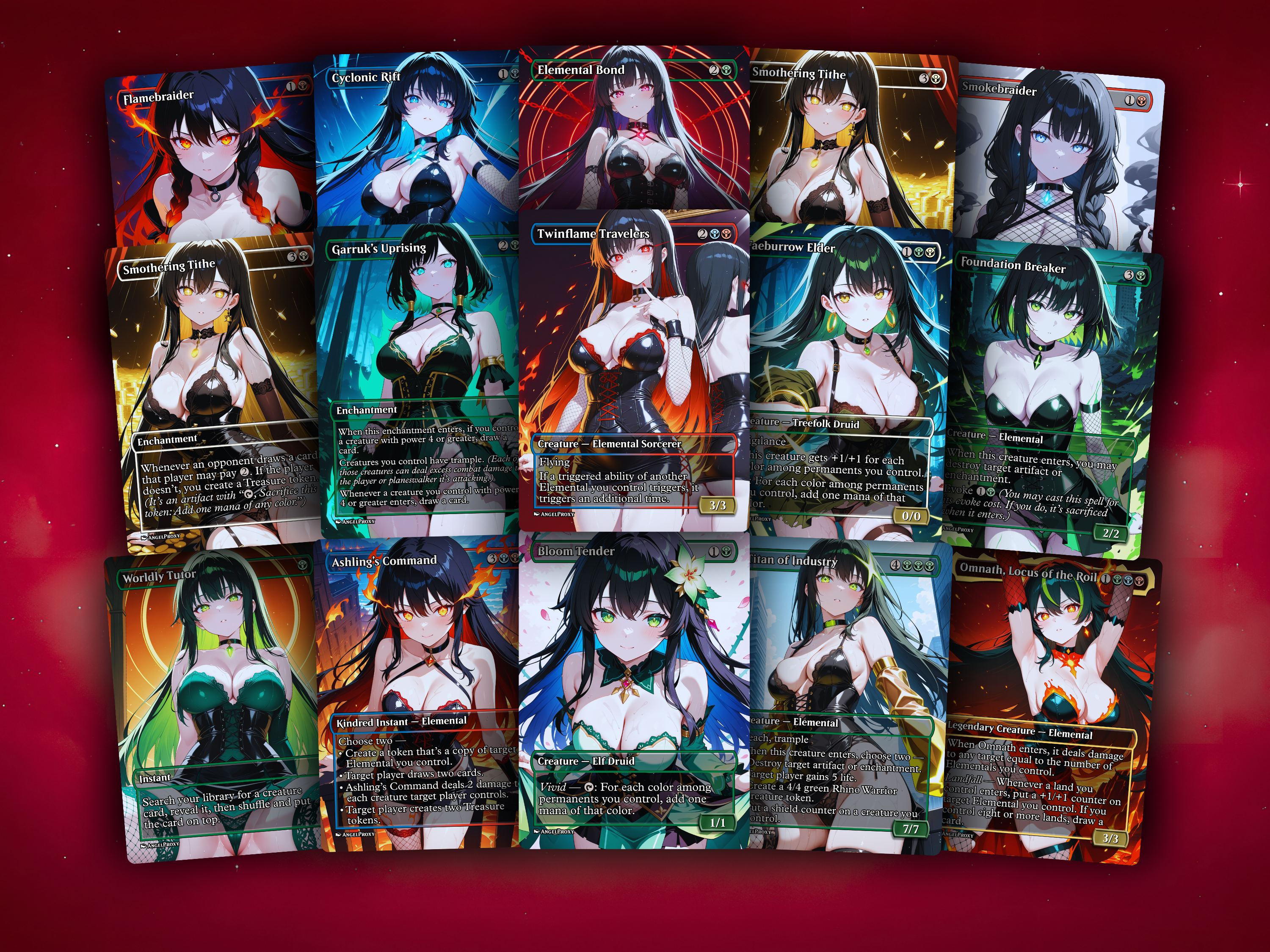 Ashling Elementals MTG Proxy Commander Deck