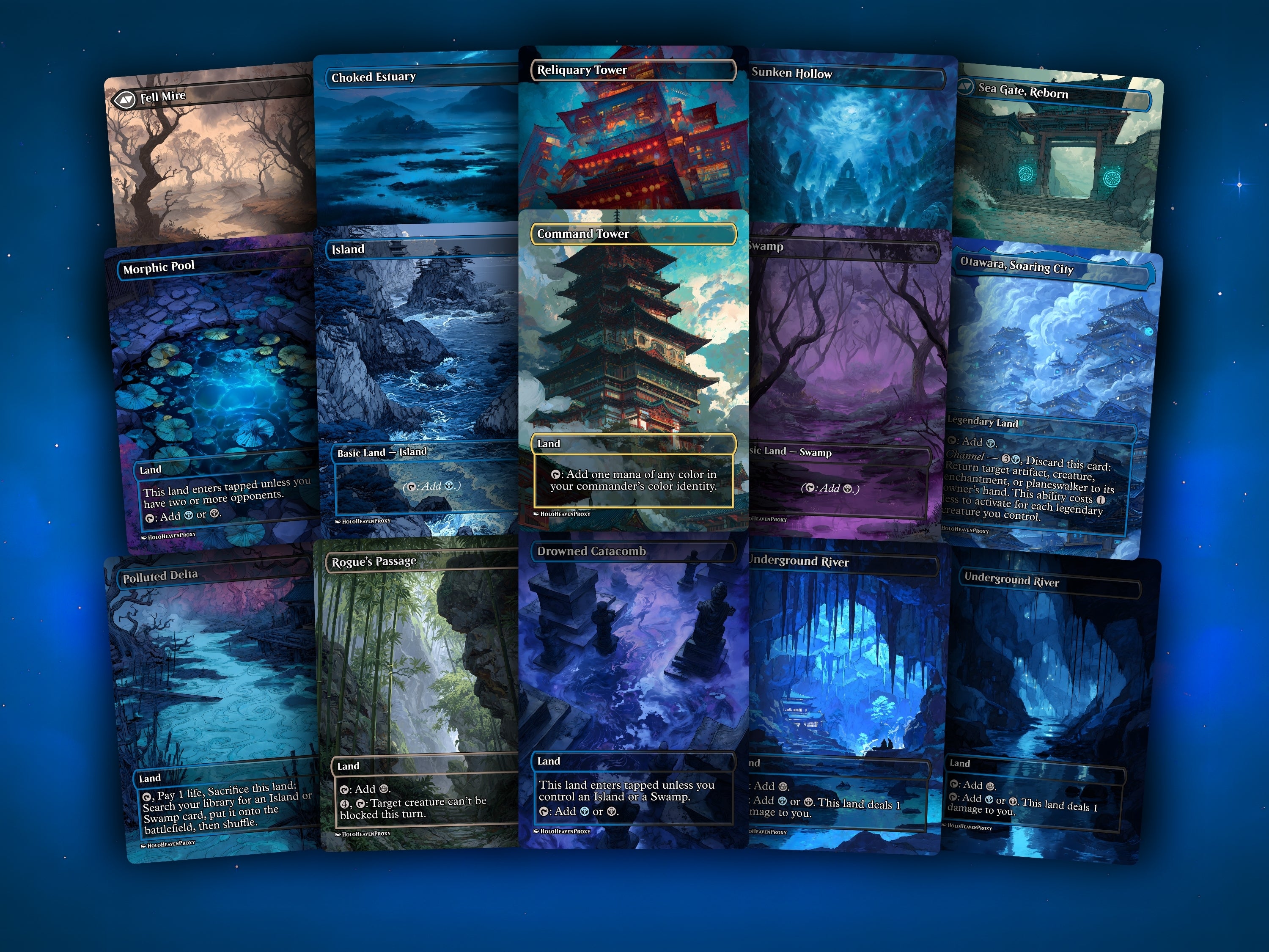 Yuriko Ninja Tribal MTG Proxy Commander Deck