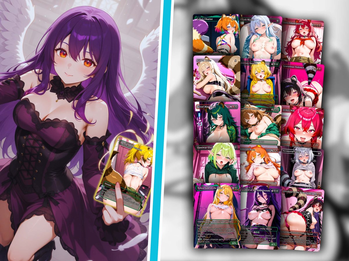 Bello Ahegao NSFW MTG Proxy Commander Deck - AngelProxy