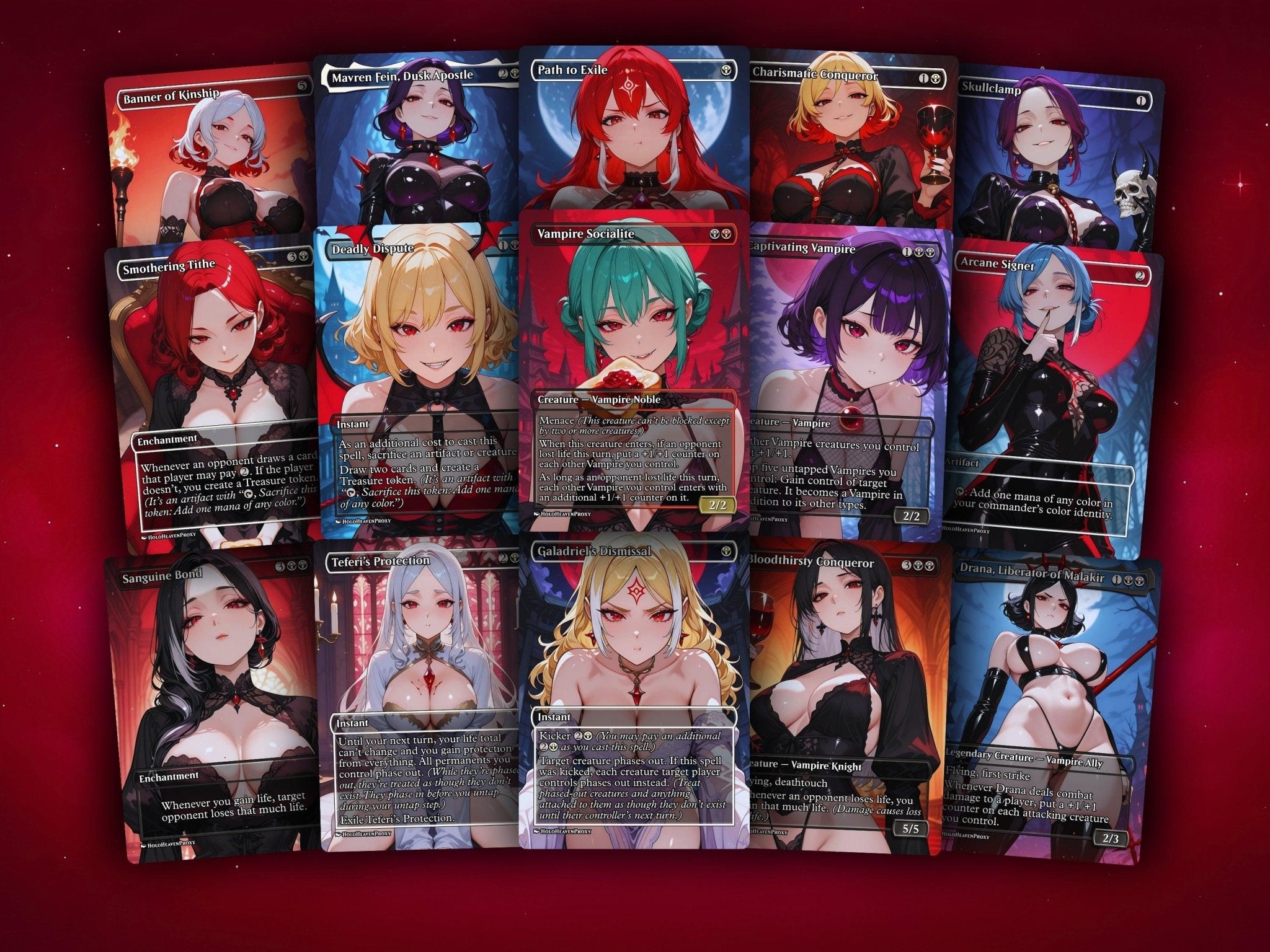 Edgar Markov Vampire Tribal MTG Proxy Commander Deck - AngelProxy