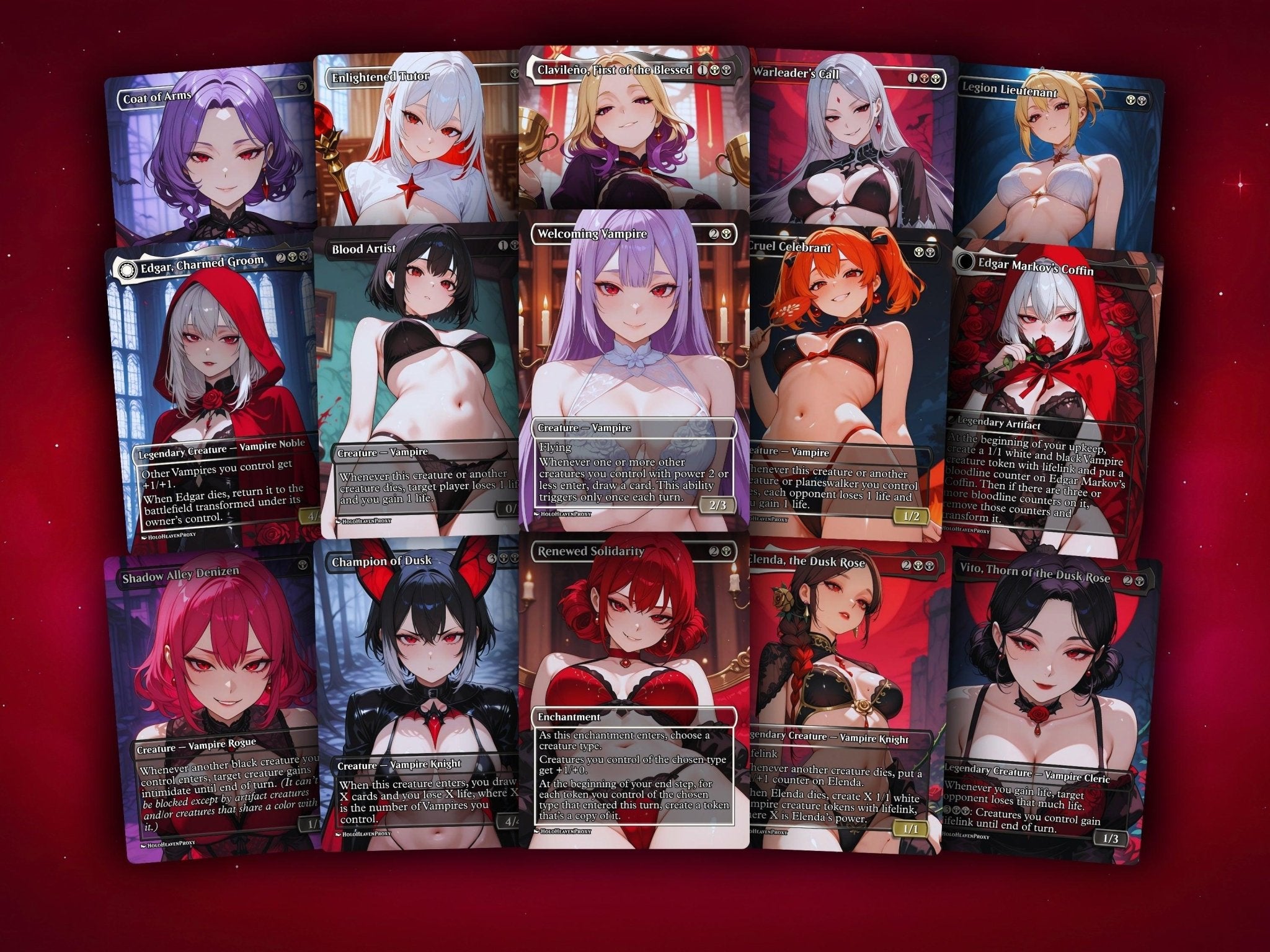 Edgar Markov Vampire Tribal MTG Proxy Commander Deck - AngelProxy