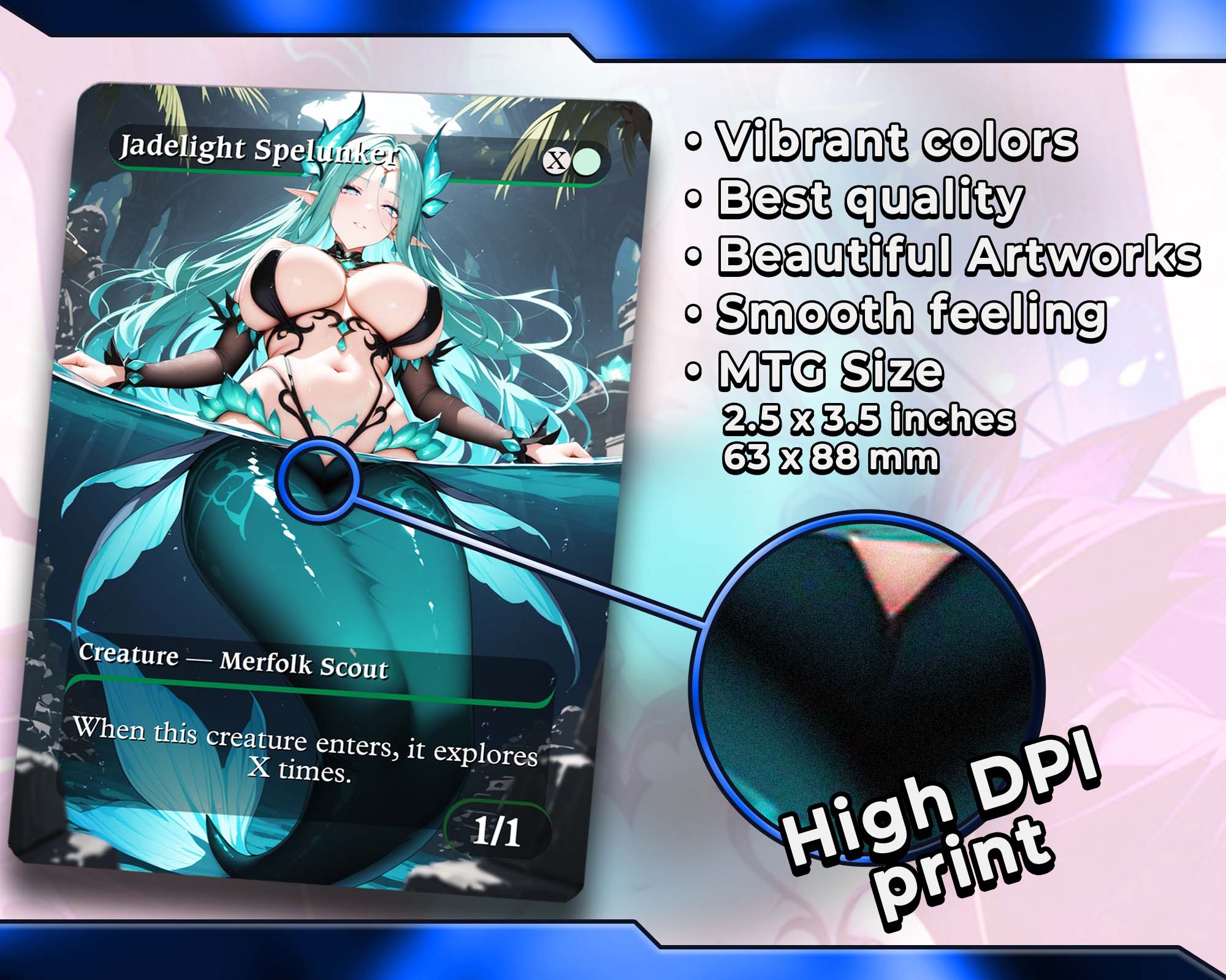 Hakbal Merfolk Tribal MTG Proxy Commander Deck - AngelProxy