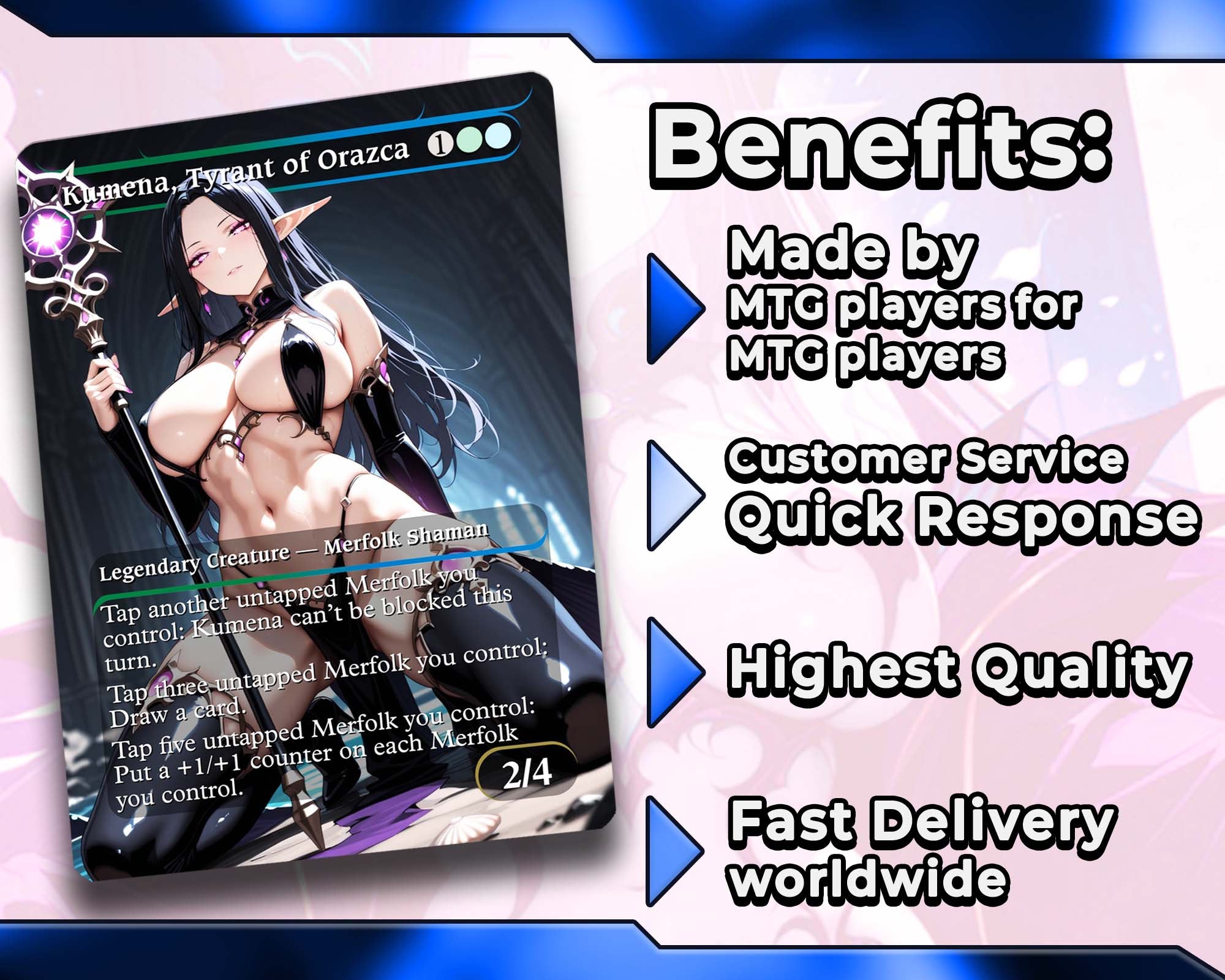 Hakbal Merfolk Tribal MTG Proxy Commander Deck - AngelProxy