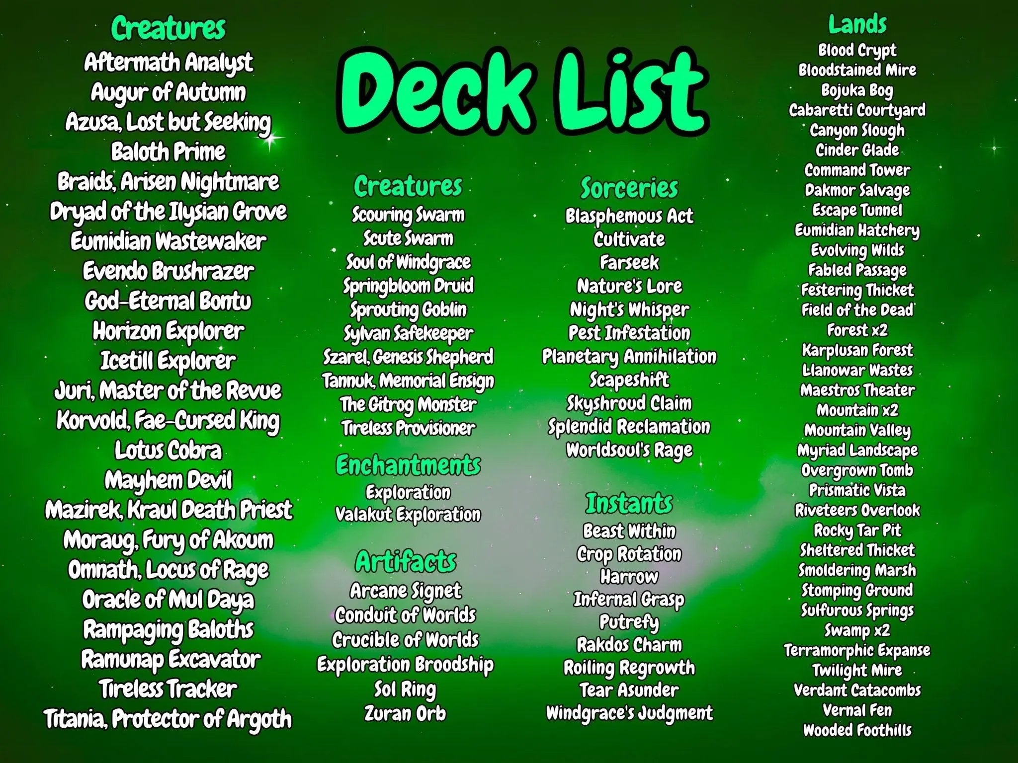 Hearthhull Lands Matter MTG Proxy Commander Deck - AngelProxy Hearthhull Lands Matter MTG Proxy Commander Deck - AngelProxy