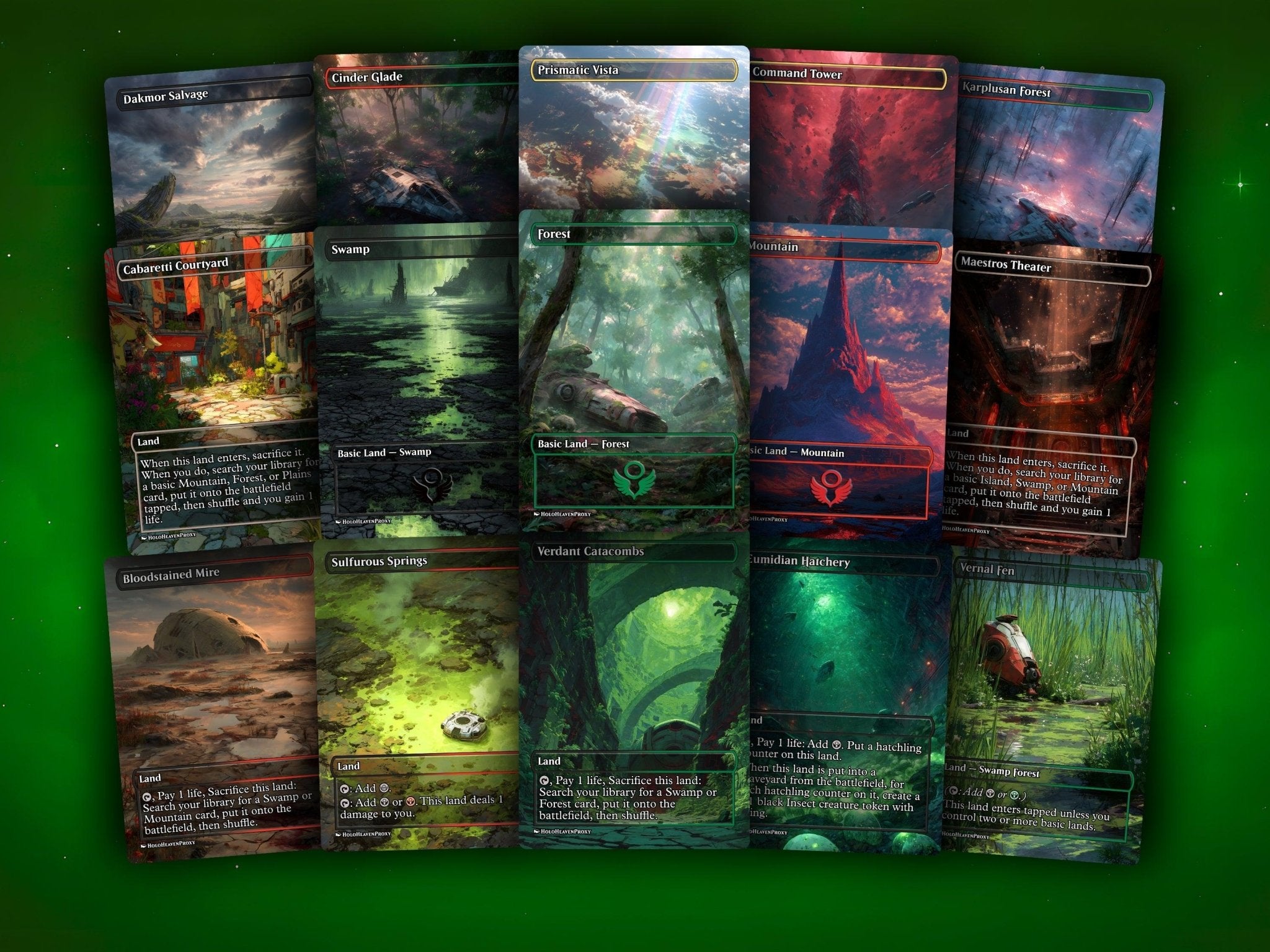 Hearthhull Lands Matter MTG Proxy Commander Deck - AngelProxy