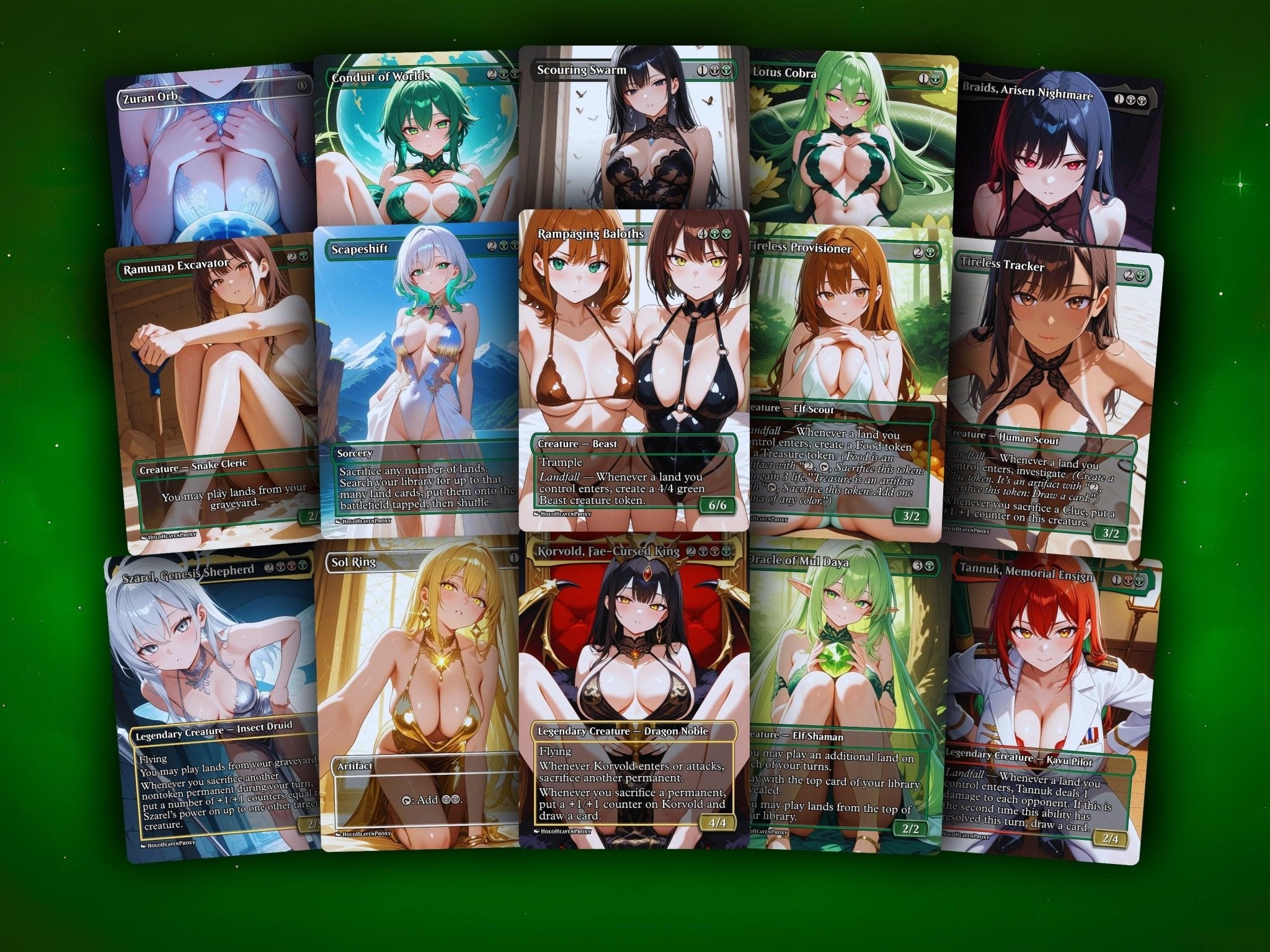 Hearthhull Lands Matter MTG Proxy Commander Deck - AngelProxy