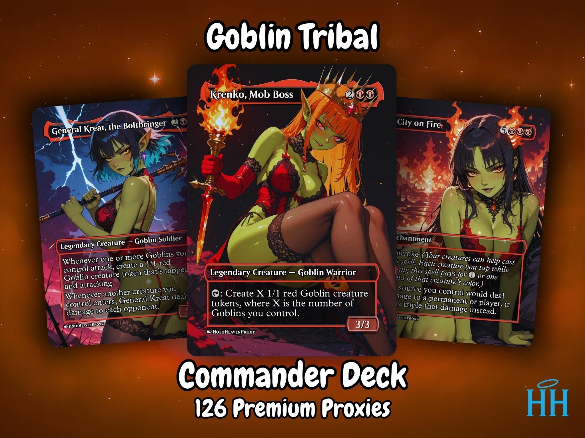 Krenko Goblin Tribal MTG Proxy Commander Deck - AngelProxy