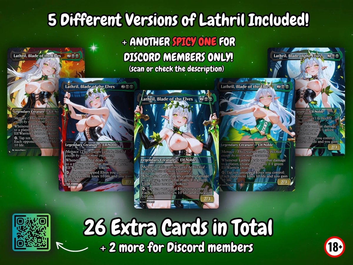 Lathril Elf Tribal NSFW MTG Proxy Commander Deck - AngelProxy