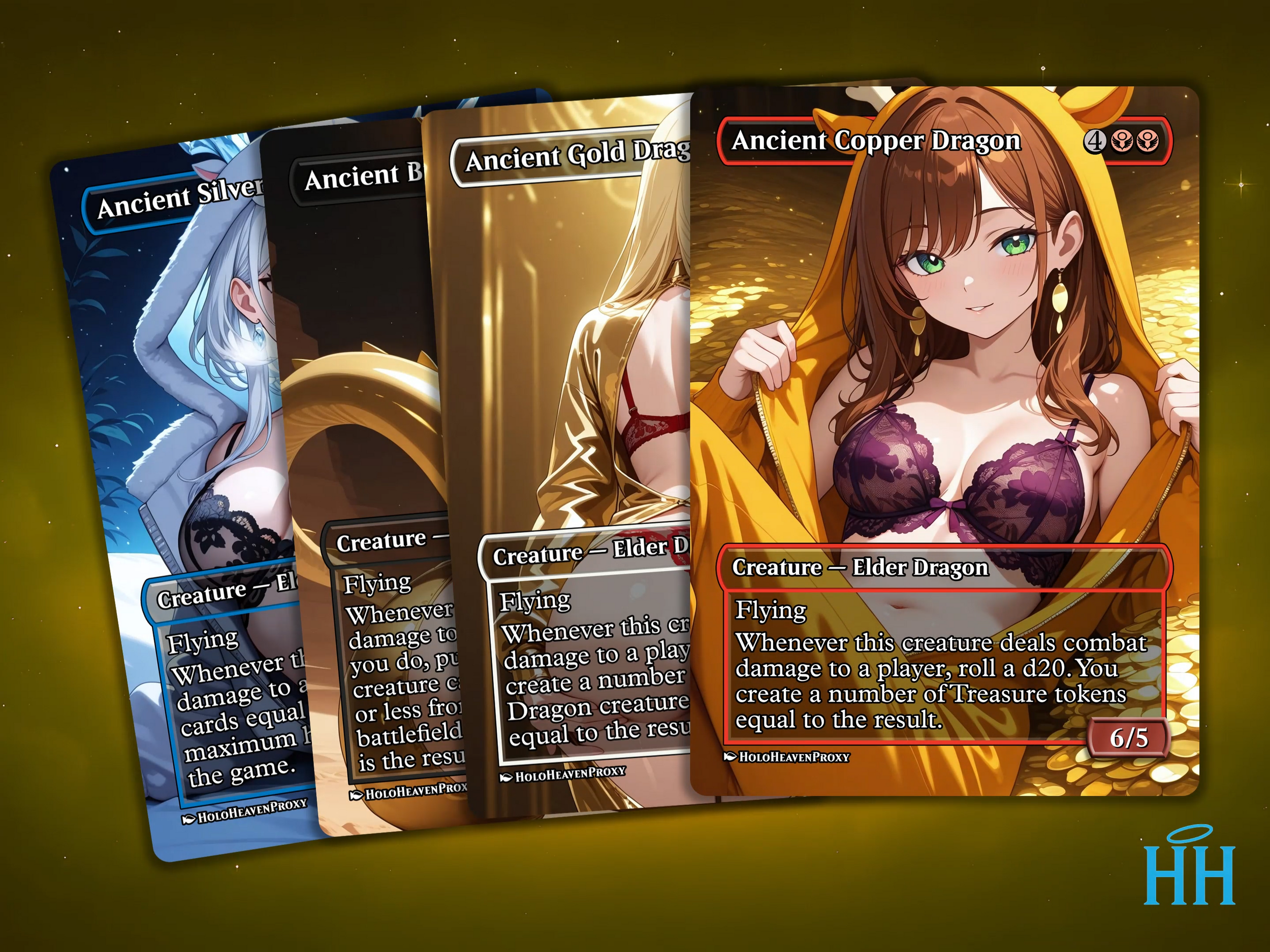 Video showcasing the custom art and mtg proxy cards you get in the The Ur Dragon proxy deck.