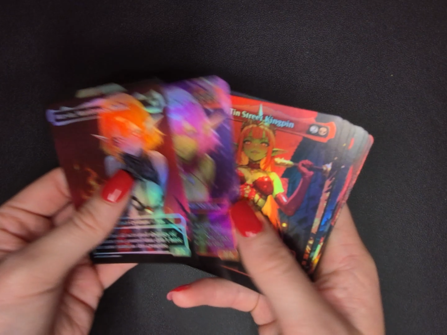 Video showcasing the custom art and mtg proxy cards you get in the Krenko proxy deck.