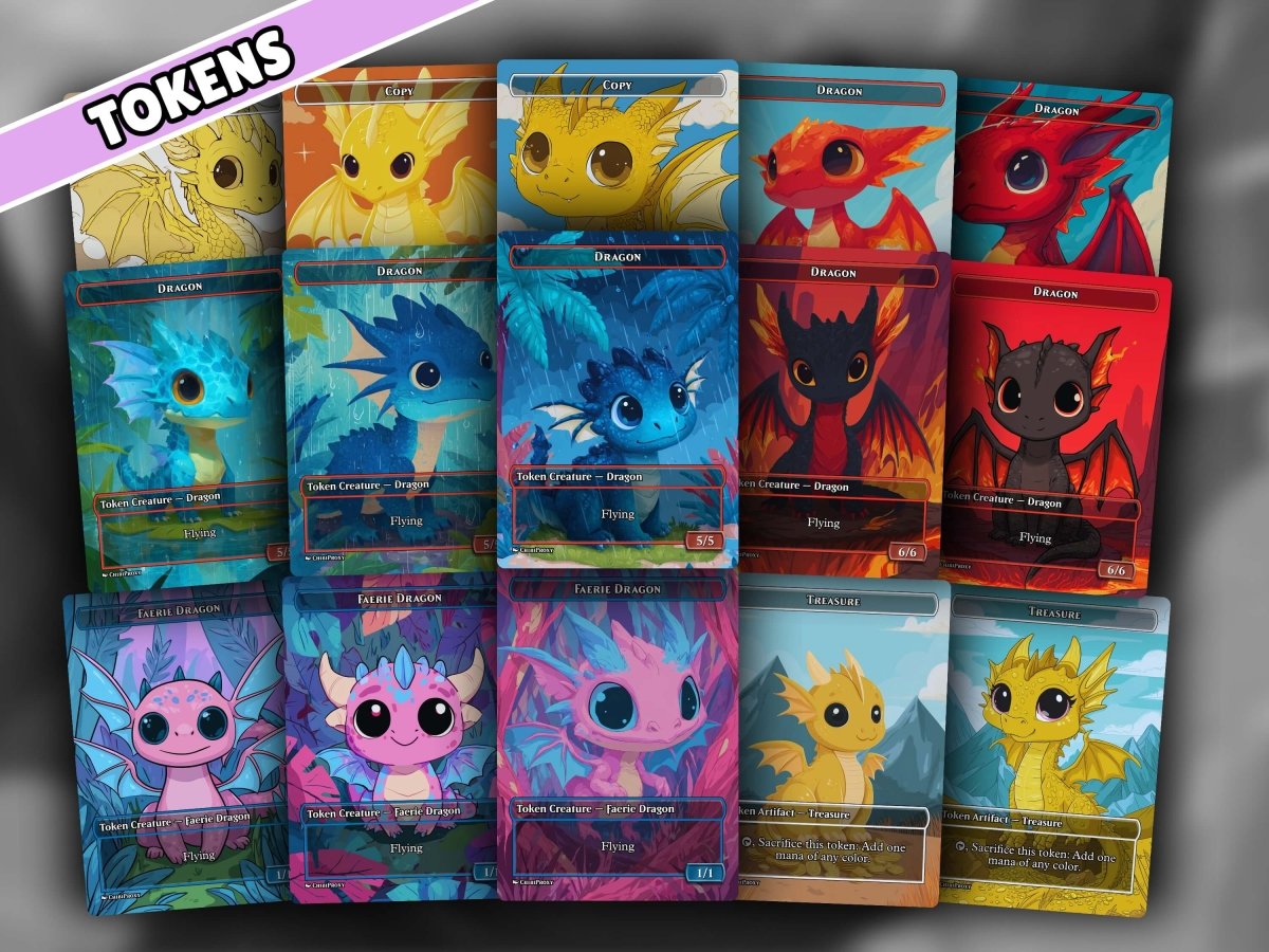 The Ur Dragon Tribal Chibi MTG Proxy Commander Deck - AngelProxy